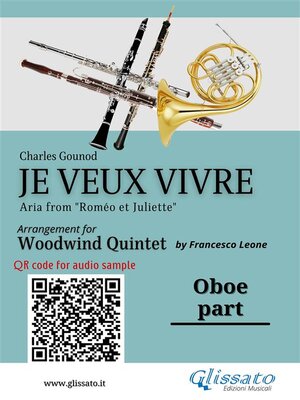 cover image of Oboe part of "Je veux vivre" for Woodwind Quintet